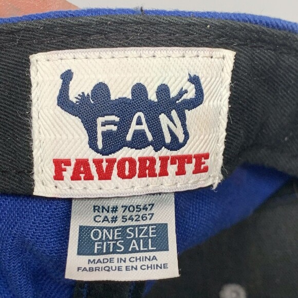 Kansas Jayhawks Fan Favorite Adjustable Hat Blue Gray - Picture 9 of 11
